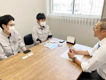 インタビュー風景